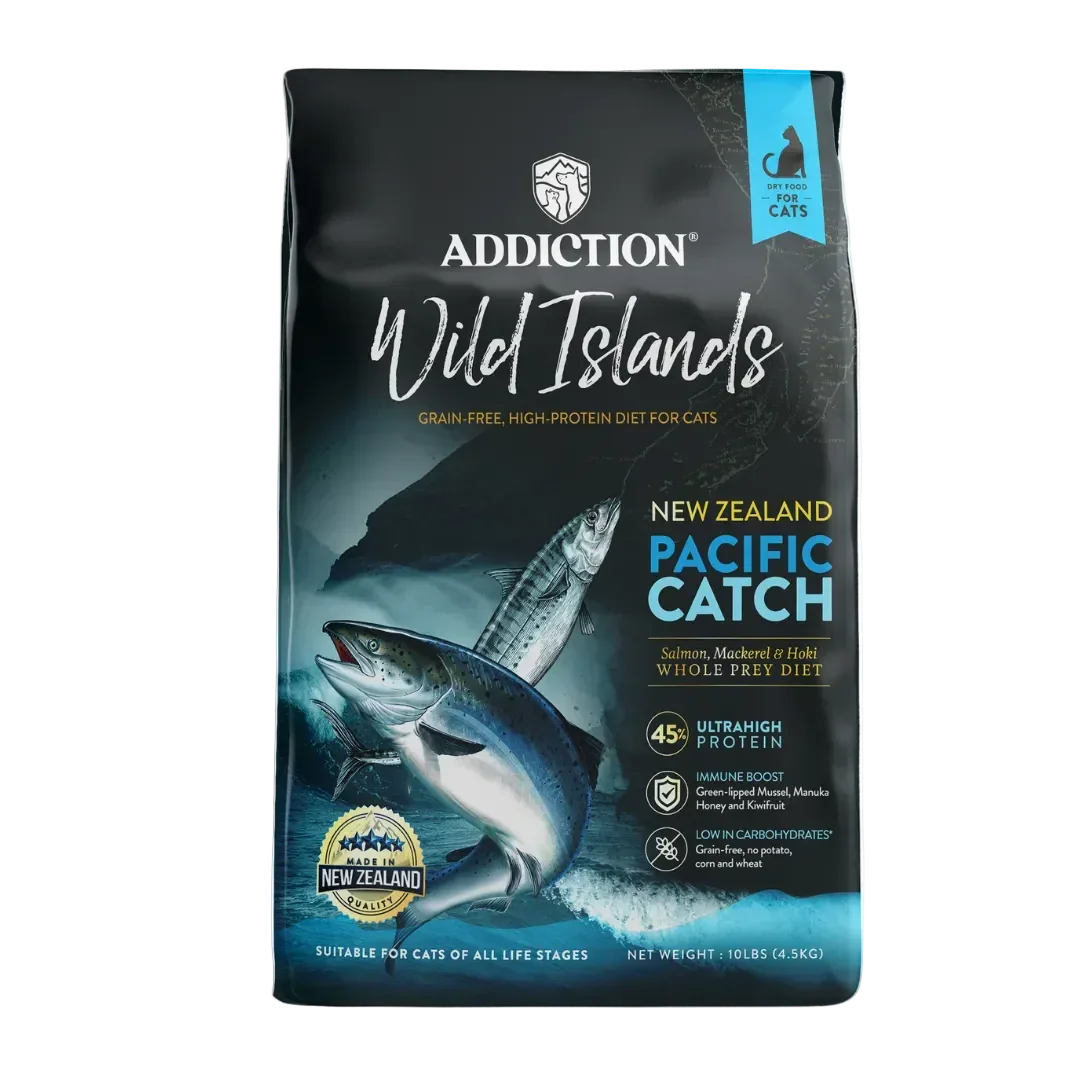 Addiction Wild Islands New Zealand Pacific Catch dry cat food bag