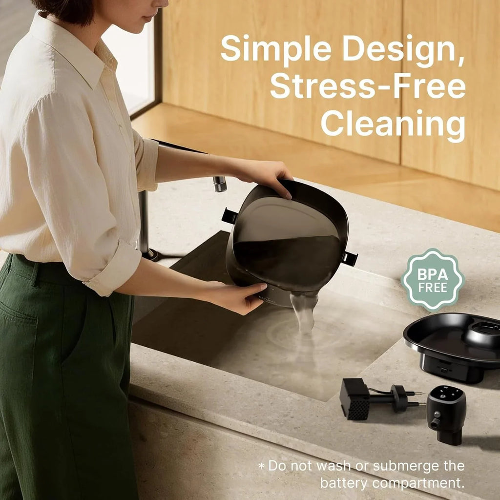Easy-to-clean BPA-free pet water fountain with simple design for stress-free maintenance