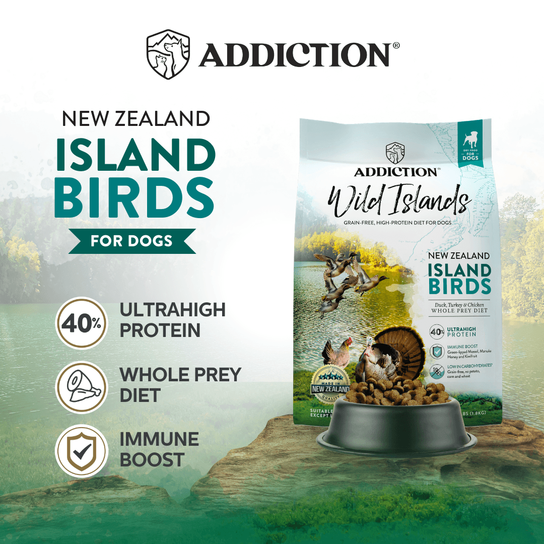 Dry dog food for dogs, New Zealand Island Birds, 40% ultrahigh protein