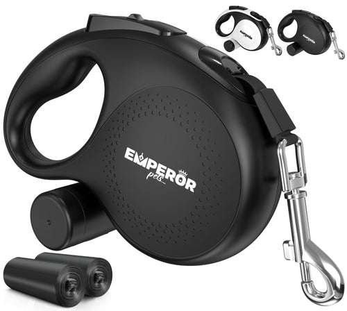 16 ft Retractable Dog Leash – Heavy Duty for Large Dogs, Anti-Slip Grip