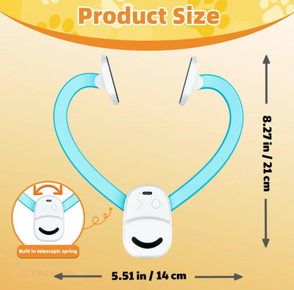 Heart-shaped cat door toy with telescopic spring and elastic rope, product size