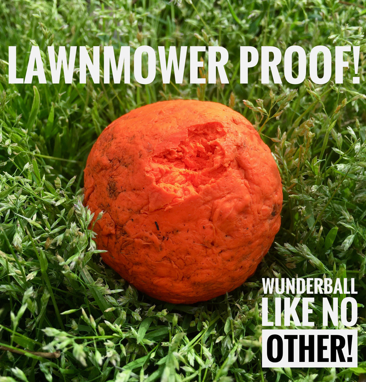Orange textured fetch ball toy