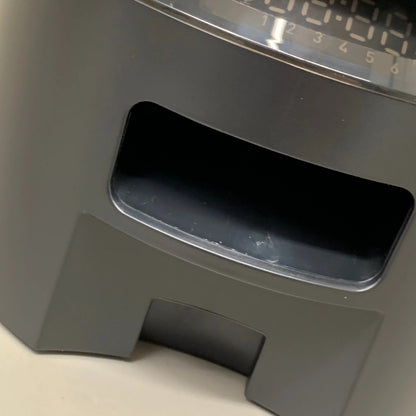 Black feeder tray opening with front support bracket