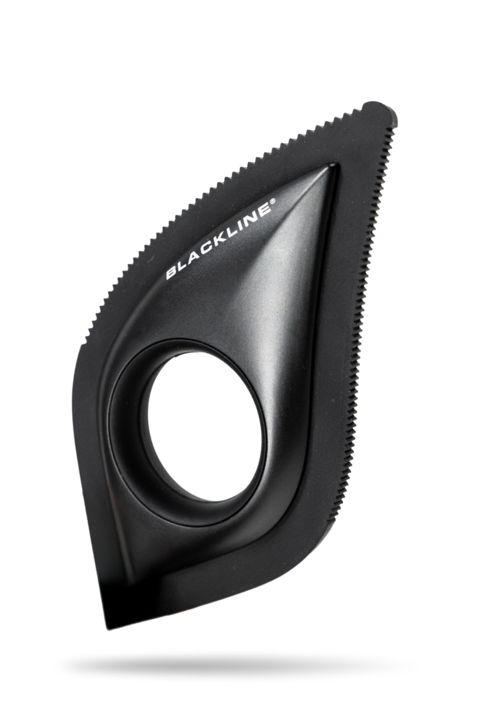 BlackLine pet grooming brush tool, triangular head with fine bristles