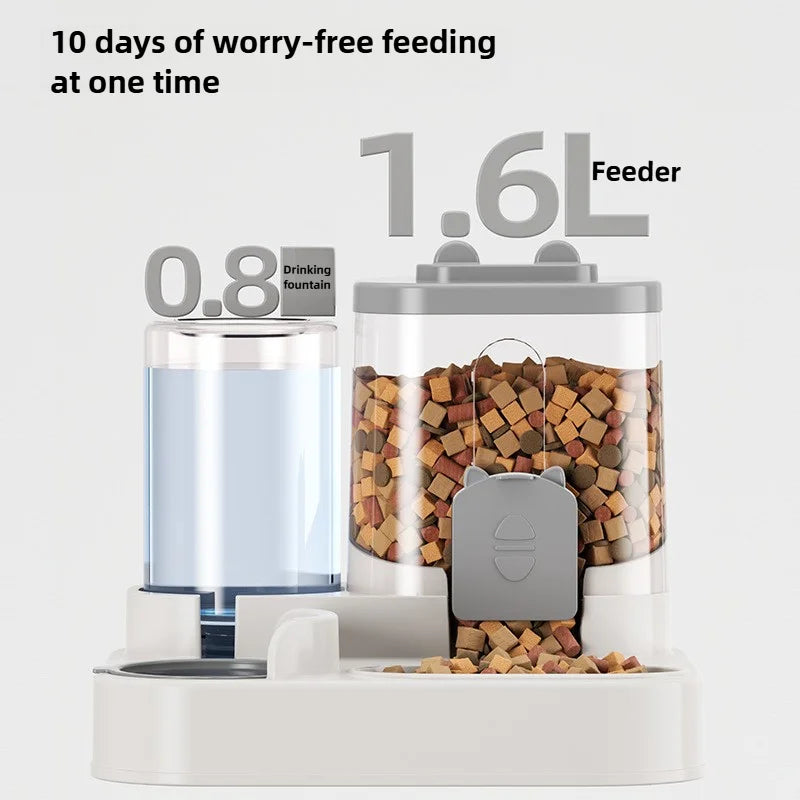 Spill-Proof Pet Feeder & Water Bowl