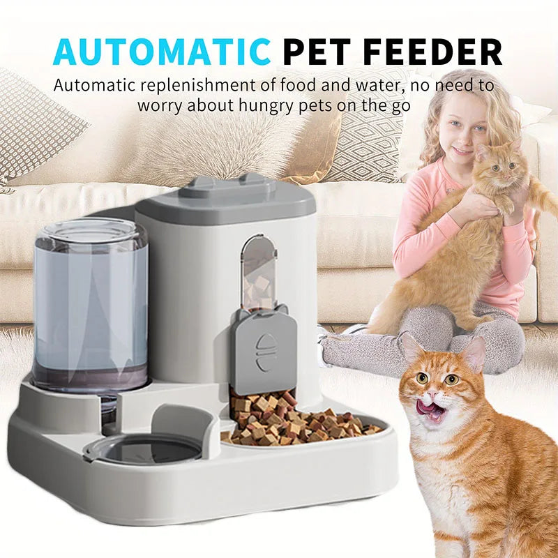 Spill-Proof Pet Feeder & Water Bowl