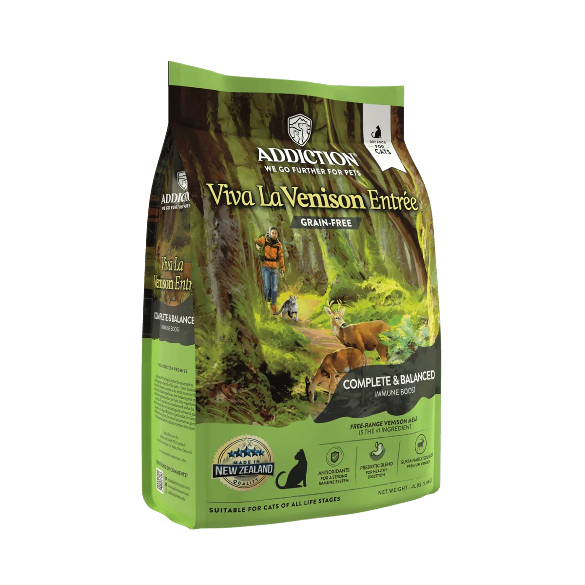 Bag of Viva La Venison grain-free dry cat food