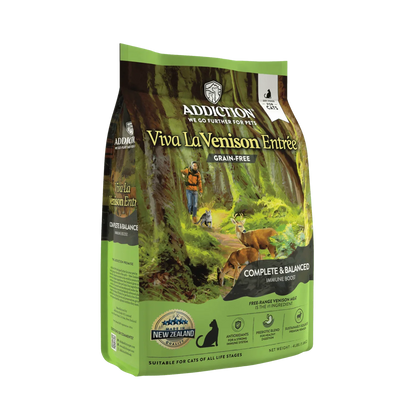 Bag of Viva La Venison grain-free dry cat food