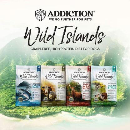 Addition Wild Islands dog food variety packs, multiple pouch bags