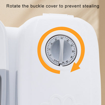 Pet feeder dial cover area with rotating dial for meal timing