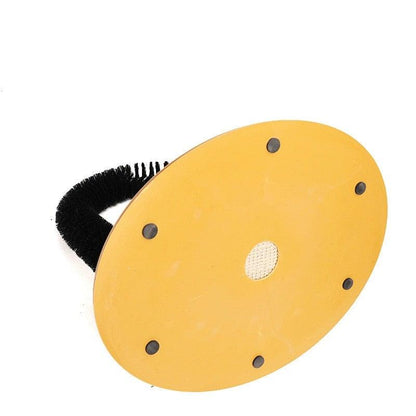 Replacement yellow circular pad for cat arch massager base with screw holes