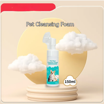 Pet cleansing foam bottle with pump, 150 ml