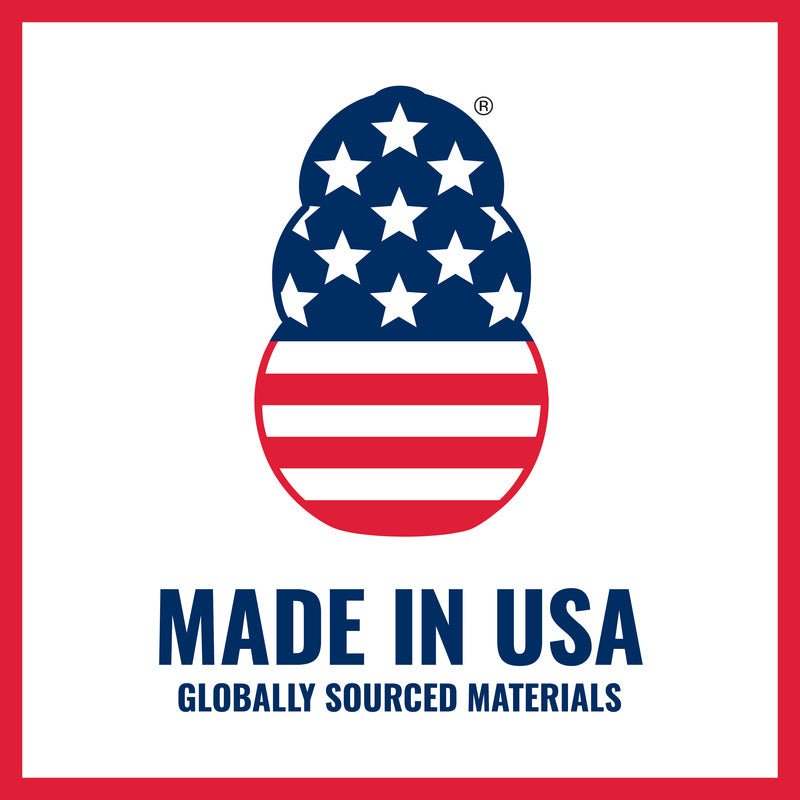 KONG Goodie Bone made in USA label with globally sourced materials graphic