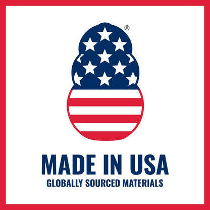 KONG Goodie Bone made in USA label with globally sourced materials graphic