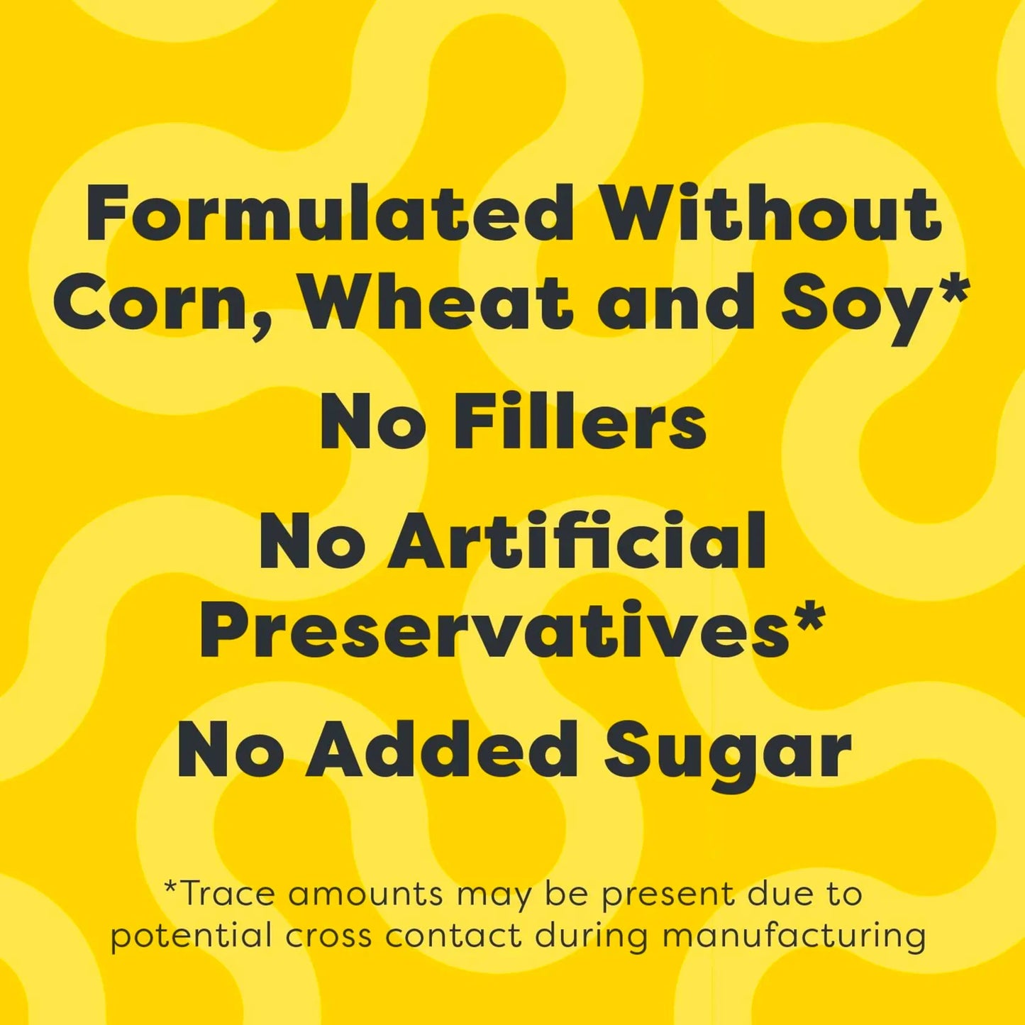 Corn, wheat, and soy-free pet food formula with no fillers, artificial preservatives, or added sugar