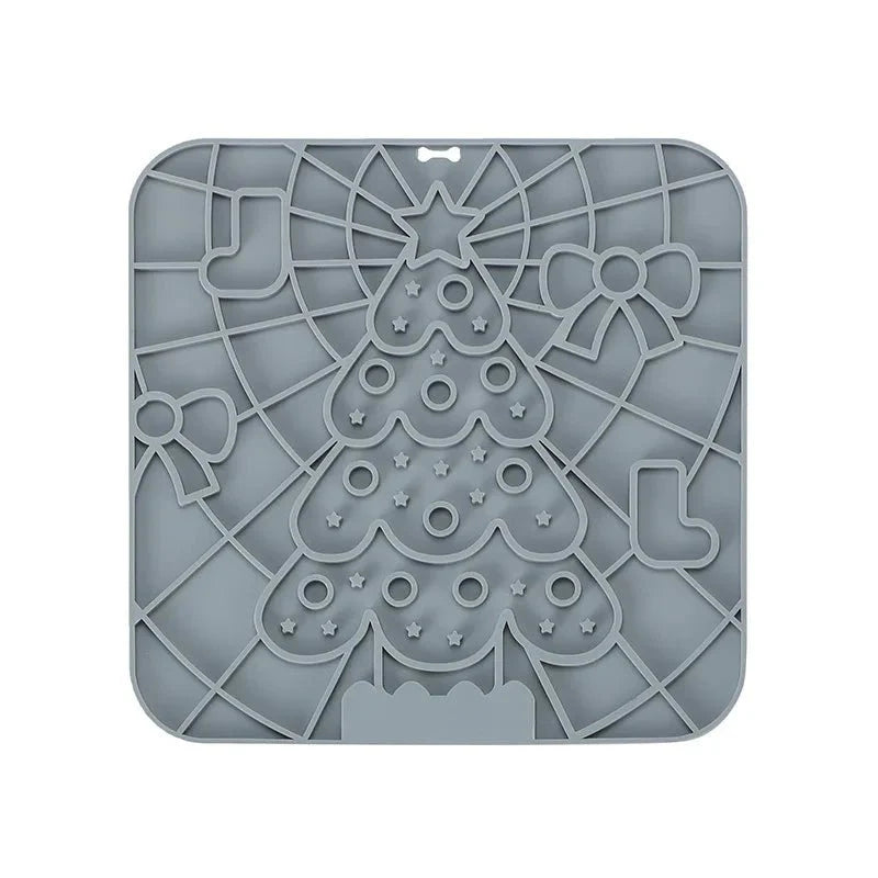Silicone Pet Lick Mat | Slow Feeder Plate with Suction Cups for Dogs