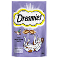Dreamies duck flavored cat treat pouch, soft inside crunchy outside, 60 g